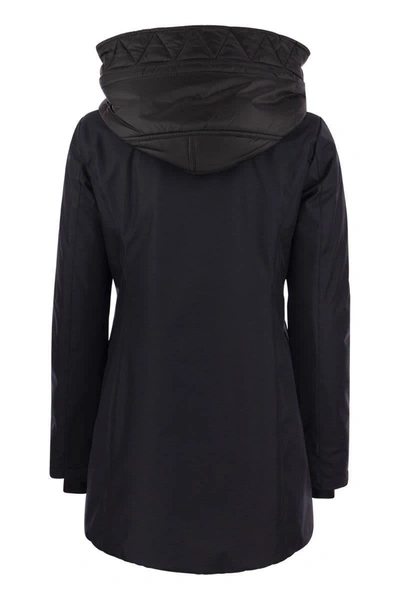 Fay Toggle - Double Front Parka In Navy