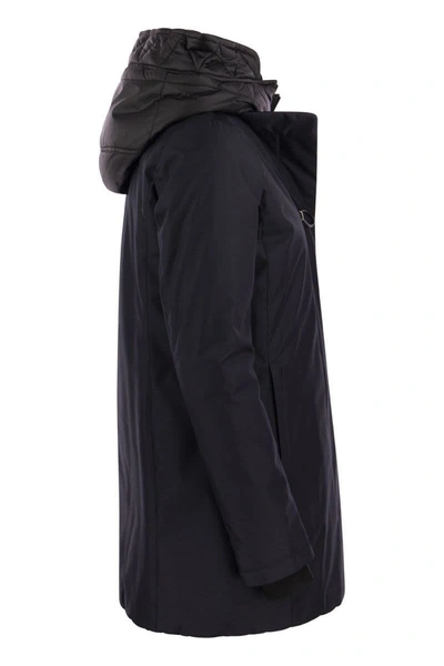 Fay Toggle - Double Front Parka In Navy