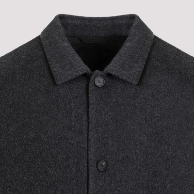Shop Givenchy Outerwear In Dark Grey
