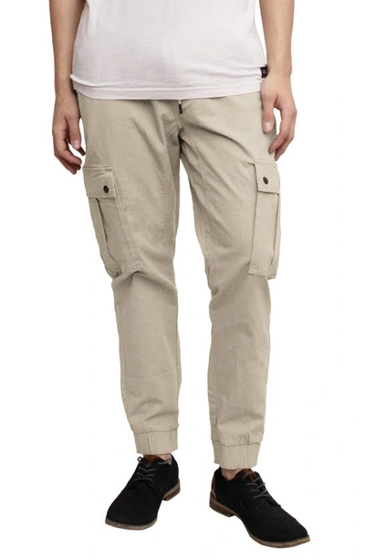 Shop Triple Five Soul Stretch Twill Cargo Pull-on Pants In Stone
