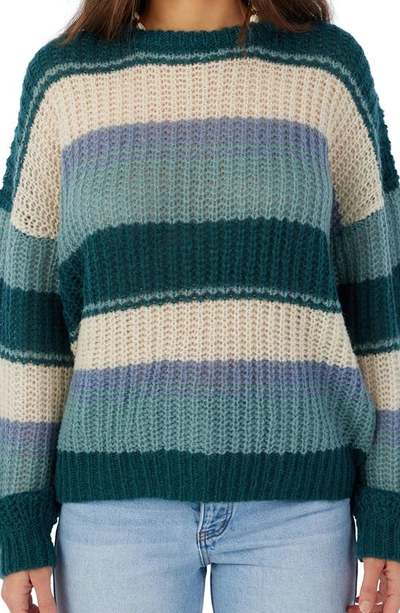 Shop O'neill Lake View Stripe Sweater In Multi Colored