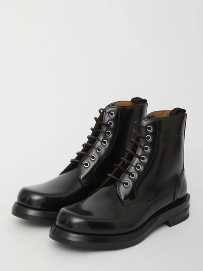 Shop Dior Leather Carlo Boots In Black
