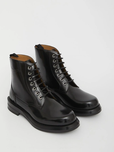 Shop Dior Leather Carlo Boots In Black