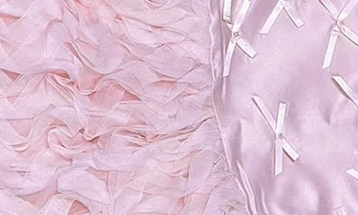 Shop Joe-ella Kids' Bow Textured Dress In Pink