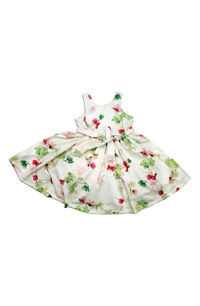 Shop Joe-ella Kids' Floral Dress In White