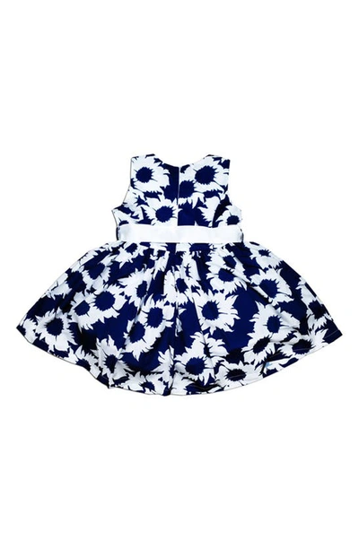 Joe-ella Kids' Sunflower Dress In Navy