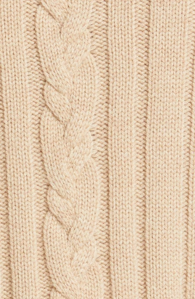 Shop Twp Collar Detail Long Sleeve Cashmere Sweater In Camel