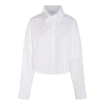 Shop Off-white Shirts In White/white