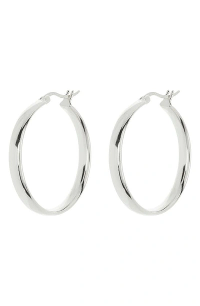 Shop Argento Vivo Sterling Silver Medium Bold Hoop Earrings