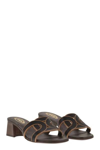 Shop Tod's Sandals In Brown