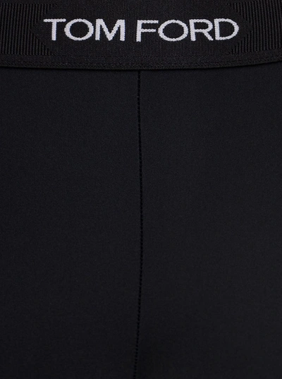 Shop Tom Ford Signaure Logo Leggings In Black