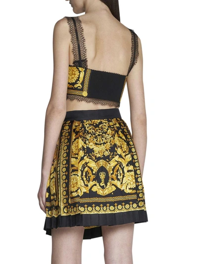 Shop Versace Skirts In Black