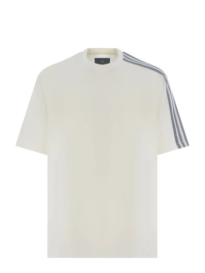 Shop Y-3 Adidas  T-shirts And Polos White