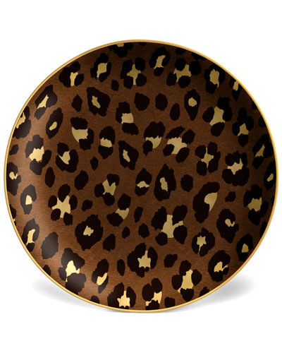 L'objet Leopard Dessert Plate, Set Of 4 In Leopard