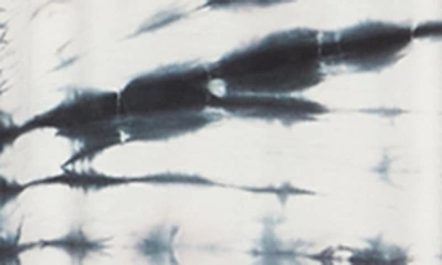 Go Couture Washed Tie Dye Maxi Dress In Black Blue Oval Circles