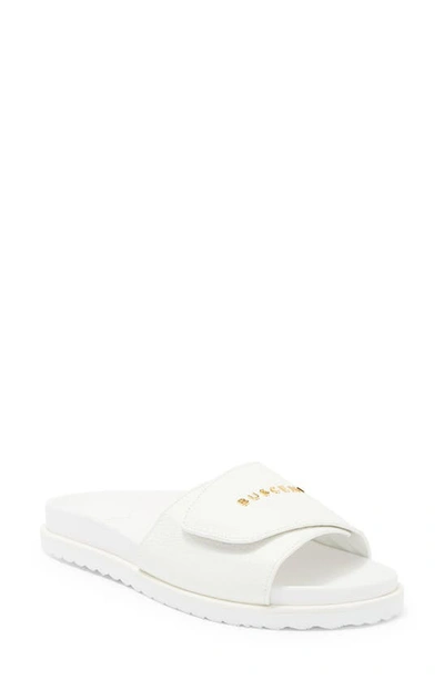 Shop Buscemi Alice Scratch Slide Sandal In White
