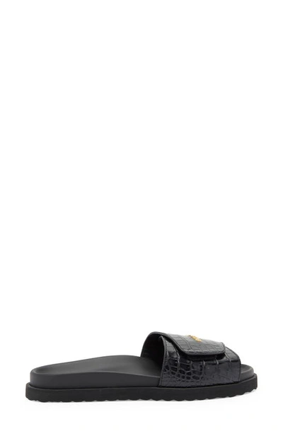 Shop Buscemi Alice Scratch Slide Sandal In Black
