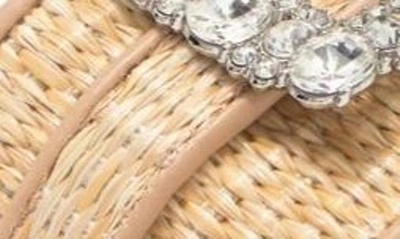 Shop Abound Kayde Jeweled Slide Sandal In Natural Raffia