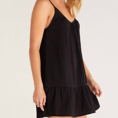 Shop Z Supply Amalia Gauze Dress In Black