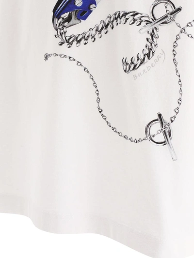Shop Burberry Printed T-shirt In White