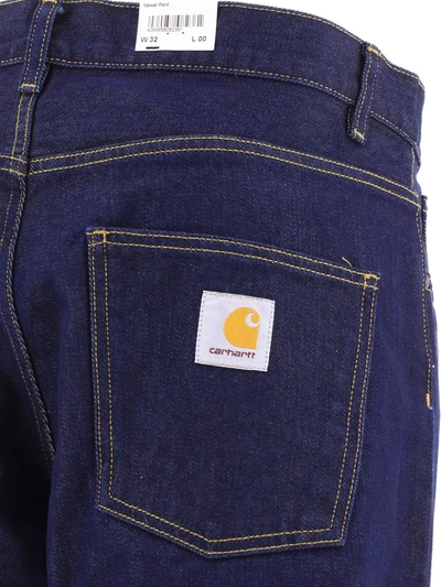 Shop Carhartt Wip "newel" Jeans In Blue