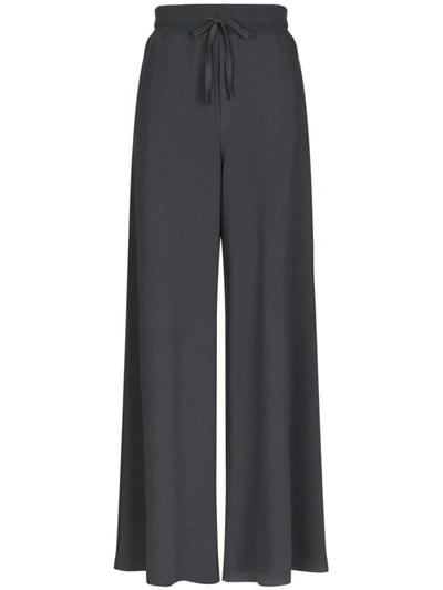 Shop Dolce & Gabbana Wide Leg Trousers In Grey