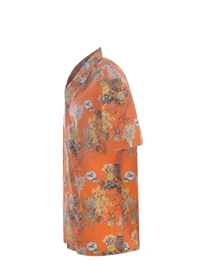 Drôle De Monsieur Terrassee Short Sleeve T-shirt In Orange