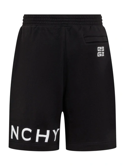 Shop Givenchy Shorts With Logo In Black