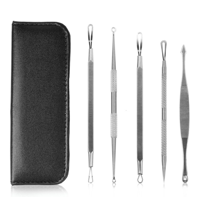 Shop Vysn 5 Pcs Blackhead Remover Kit Pimple Comedone Extractor Tool Set Stainless Steel Facial Acne Blemish W
