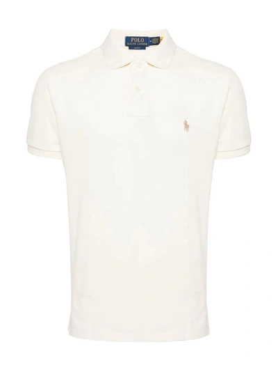 Shop Ralph Lauren T-shirts And Polos In Parchment Cream
