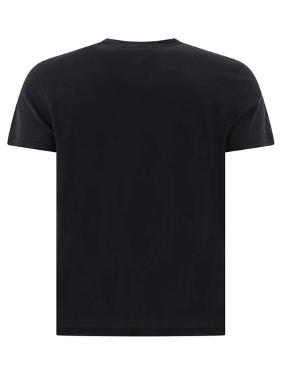 Shop Tom Ford "tf" Embroidered T-shirt In Black