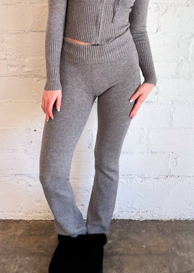Shop Sky To Moon Pass The Popcorn Sweater Pants In Grey