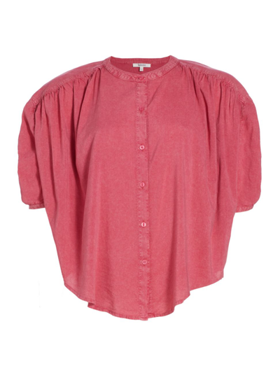Shop Splendid Women's Fiorella Button-front Blouse In Rossa