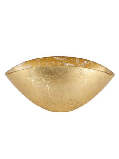 Shop Vietri Moon Glass Envelope Bowl In Gold