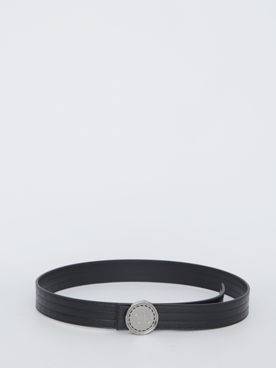 Shop Dior Cd Buckle Belt In Black