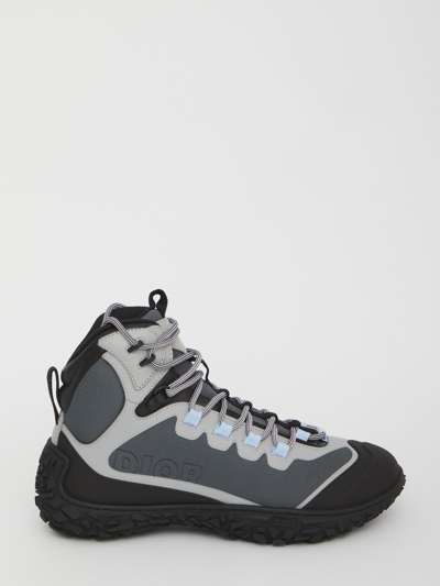 Shop Dior B28 Hiking Boots In Grey