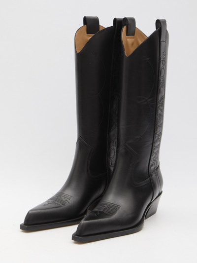 Shop Off-white For Walking Texan Boots In Black