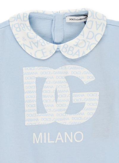 Shop Dolce & Gabbana Logomania Set In Light Blue
