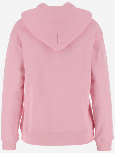 Shop Patou Cotton Sweatshirt With Logo In Pink