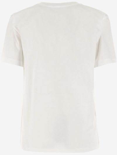 Shop Patou Cotton T-shirt With Logo In White