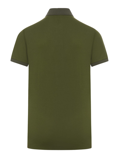 Shop Etro Polo Roma Printed Details In Green