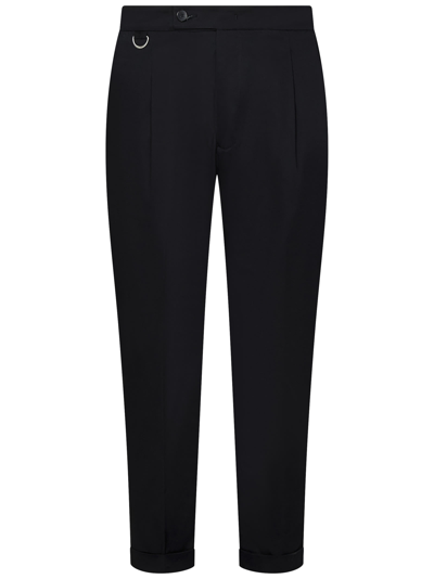 Shop Low Brand Riviera Elastic Trousers In Black