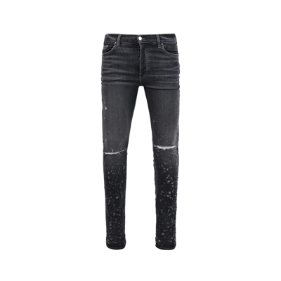 Shop Amiri Shotgun Jeans In Gray