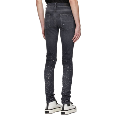 Shop Amiri Shotgun Jeans In Gray