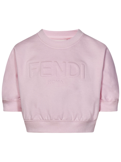 Shop Fendi Sweatshirt In Pink