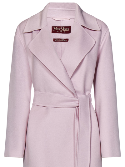 Shop Max Mara Coat In Pink