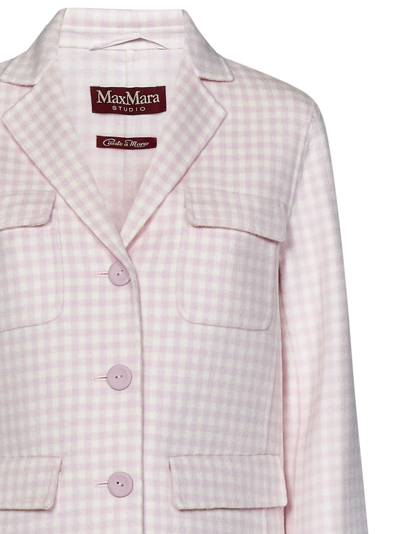 Shop Max Mara Visir Blazer In Pink