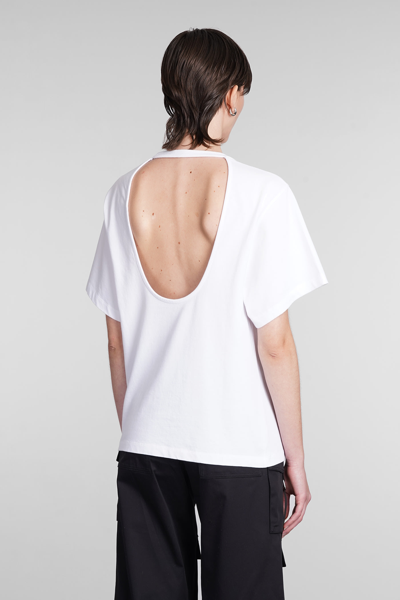 Shop Iro Edjy T-shirt In White Cotton