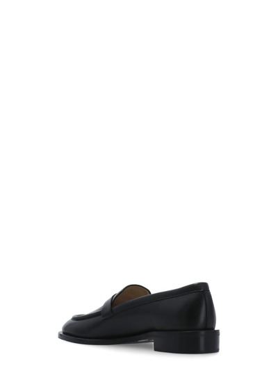 Shop Stuart Weitzman Palmer Sleek Loafers In Black