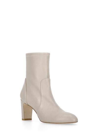 Shop Stuart Weitzman Vida Ankle Boot In Ivory